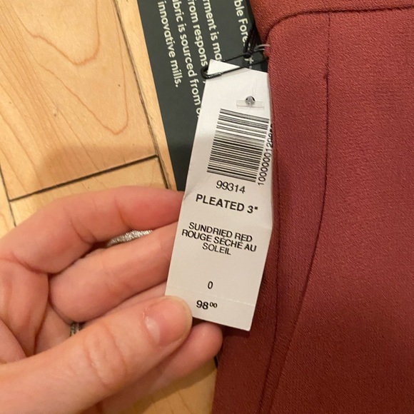 Aritzia 3” pleated shorts - Picture 3 of 4